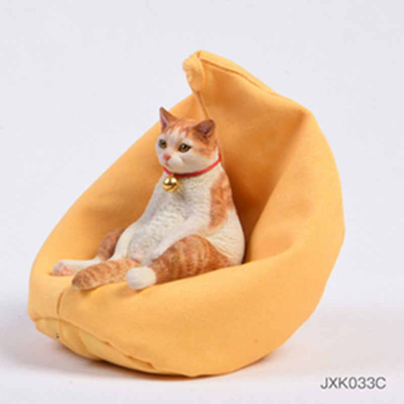 JXK033 Lazy Cat Figurine Resin Cat Statue Decor for Desktop Gifts for Cat Lovers from JXK Studio