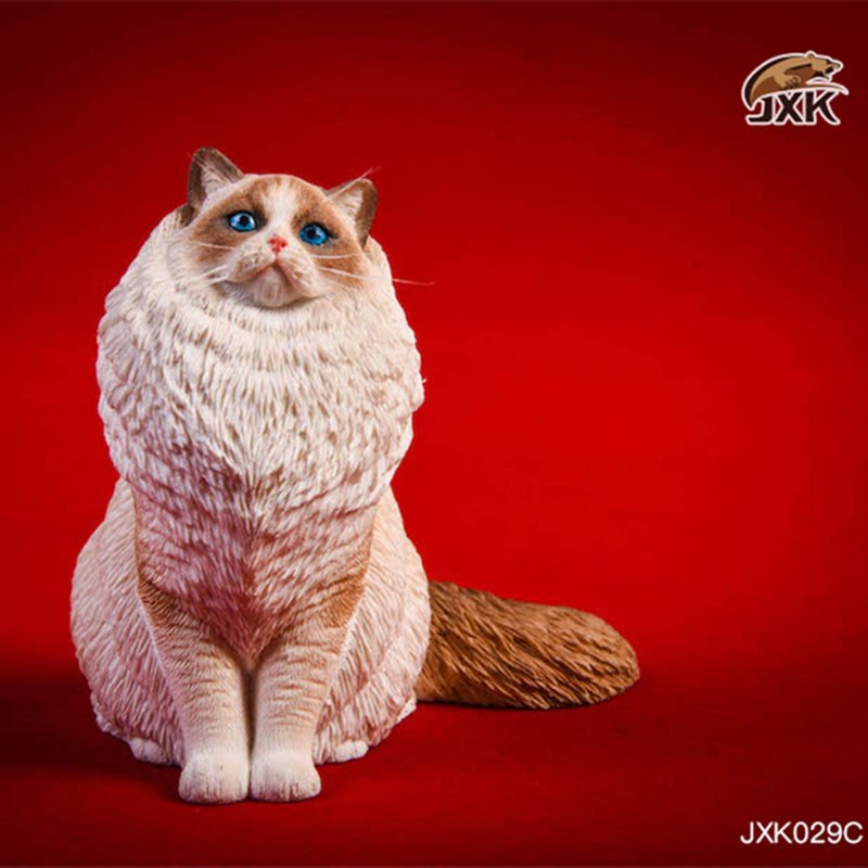 JXK029 Ragdoll Cat Figurine Resin Cat Statue Home Decor for Cat Lover Gifts for Cat Lovers from JXK Studio