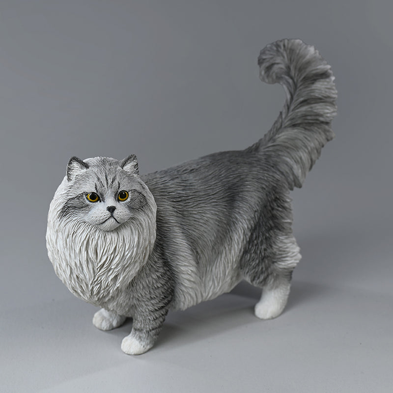 JXK197 Ragdoll-Katzenfigur, Katzenstatue aus Kunstharz für den Schreibtisch von JXK Studio