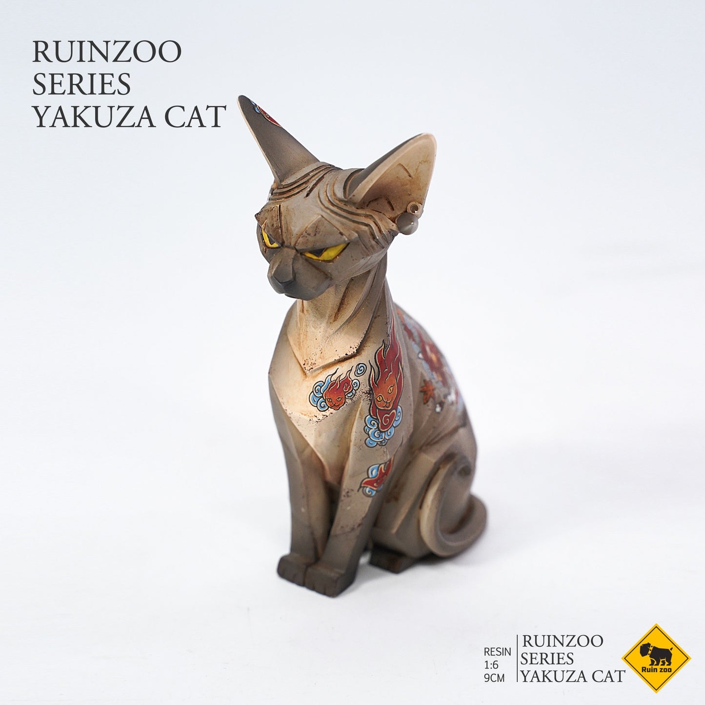 RZ2003 sphinx Cat Figurine Resin Cat Statue from JXK Studio