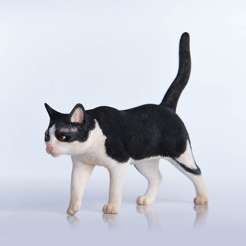 JXK003 Chinese Cat Figurine Resin Cat Statue Decor for Desktop from JXK Studio