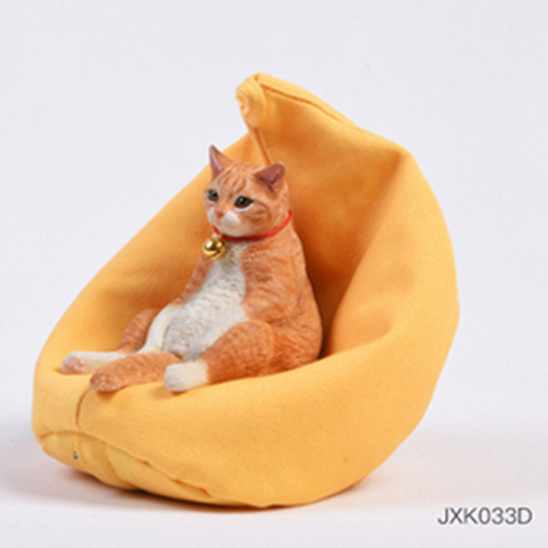 JXK033 Lazy Cat Figurine Resin Cat Statue Decor for Desktop Gifts for Cat Lovers from JXK Studio