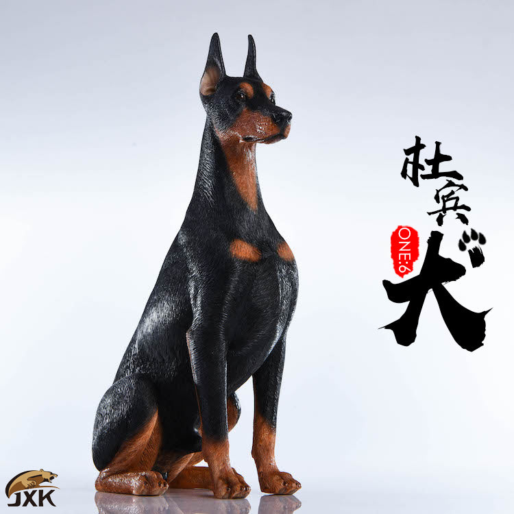 JXK004 Dobermann dog figurine dog statue for home decor gift for dog lovers from JXK Studio