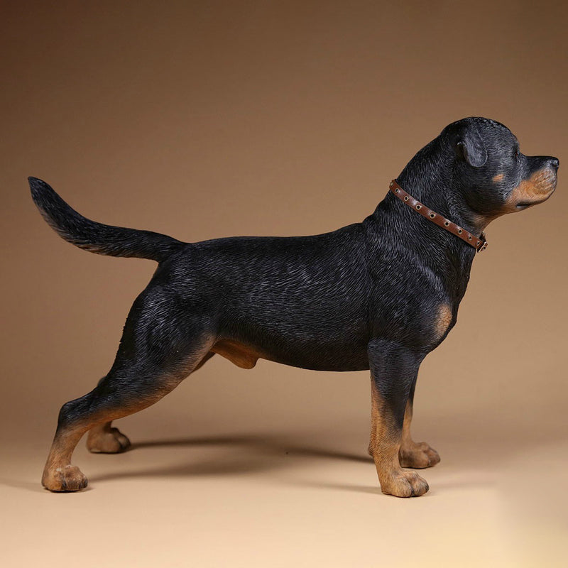 MRZ RW Rottweiler dog statue for dog lovers from JXK Studio