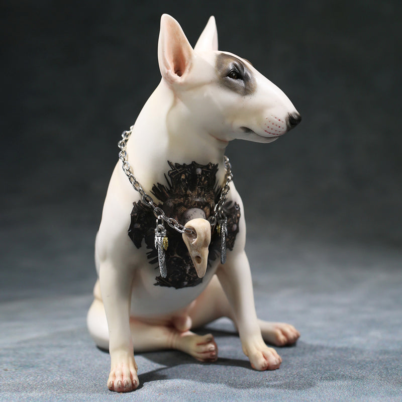 MRZ052 Bull Terrier dog statue from JXK Studio