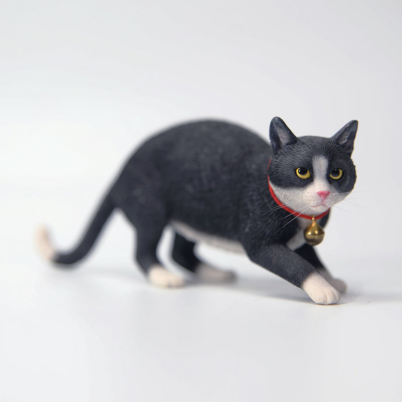 JXK179 Chinesische Katzenfigur, Katzenstatue aus Kunstharz für den Schreibtisch von JXK Studio