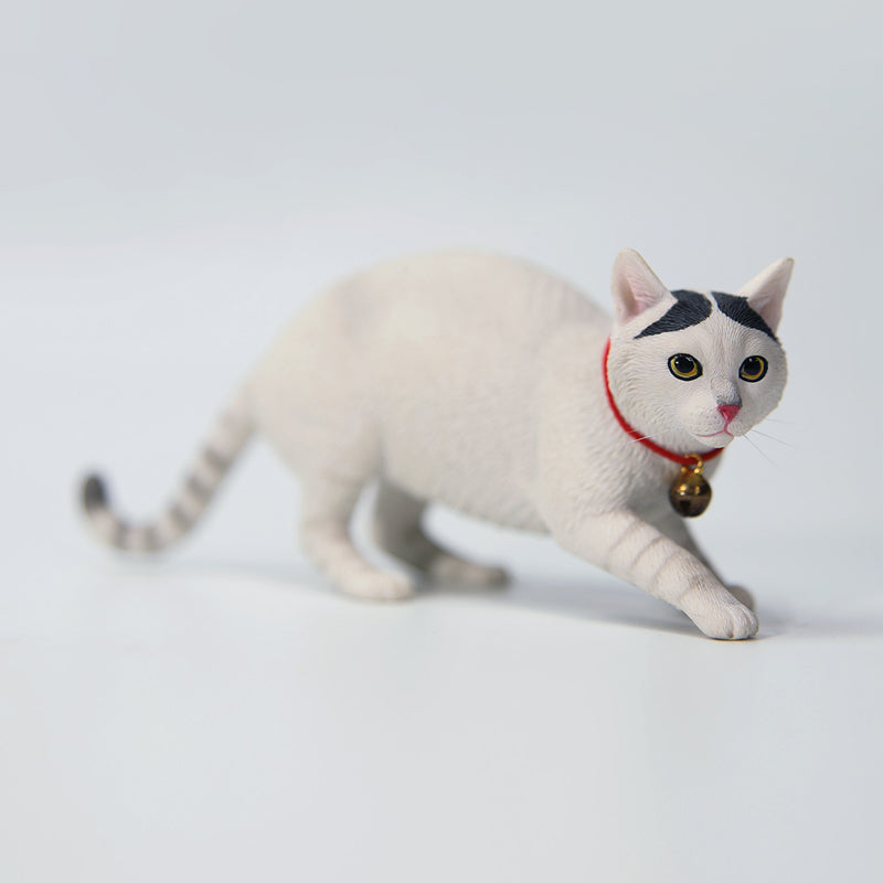 JXK179 Chinesische Katzenfigur, Katzenstatue aus Kunstharz für den Schreibtisch von JXK Studio