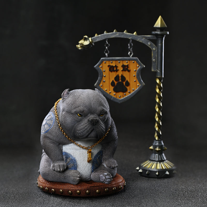 JXK185 Bully Dog Statue, Dog Figurine for Home Decor from JXK Studio