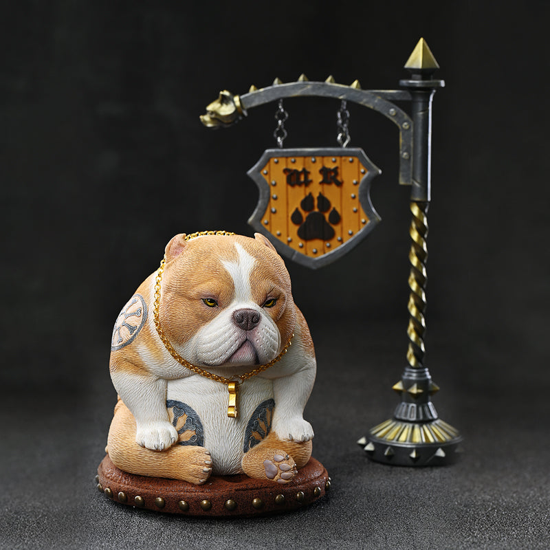 JXK185 Bully Dog Statue, Dog Figurine for Home Decor from JXK Studio