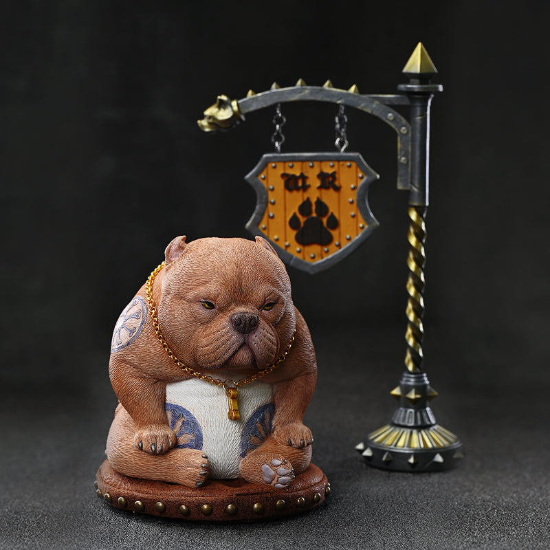 JXK185 Bully Dog Statue, Dog Figurine for Home Decor from JXK Studio