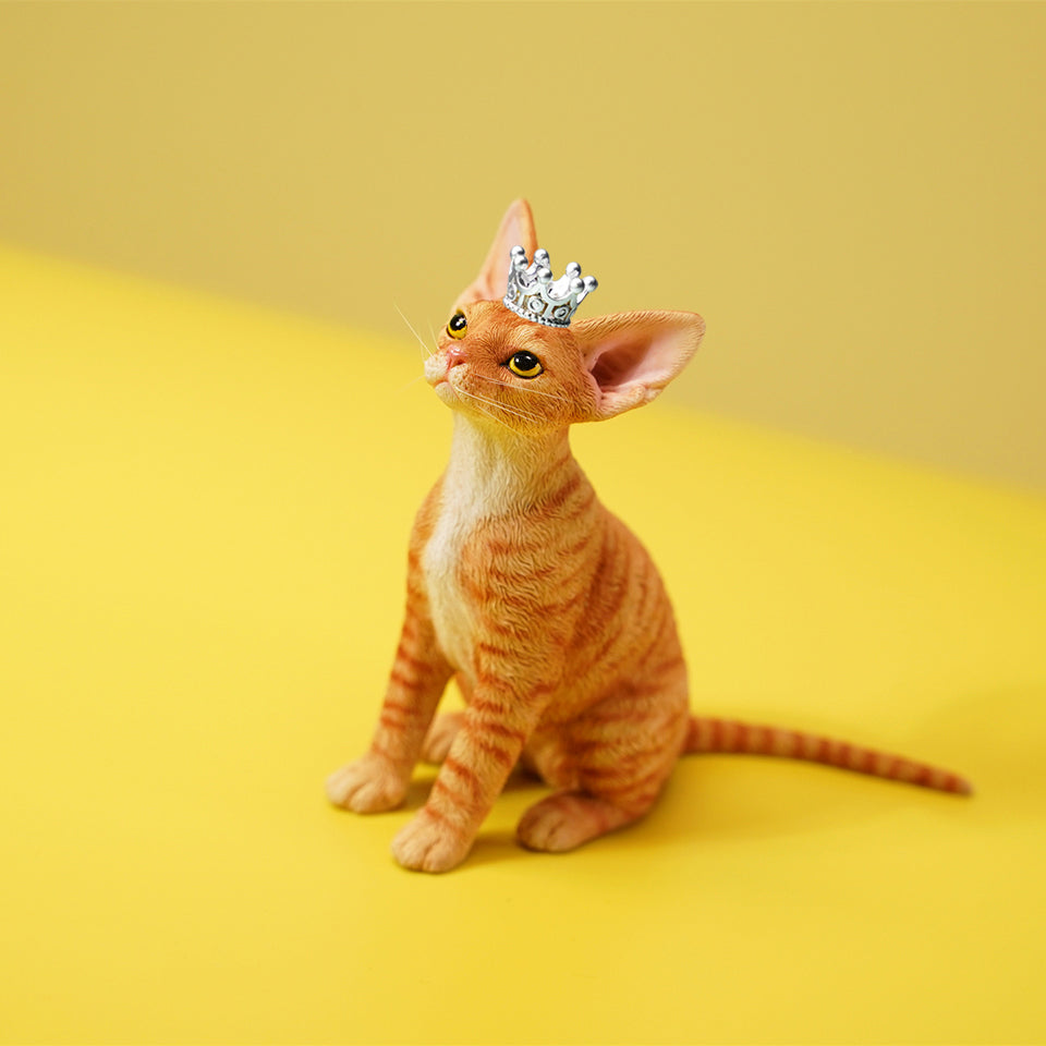 JXK123 Devon-Katze mit Krone, Geschenk für Katzenliebhaber von JXK Studio