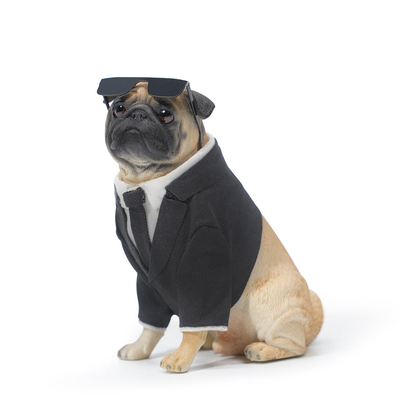 JXK018 Pug dog figurine dog statue for home decor gift for dog lovers from JXK Studio