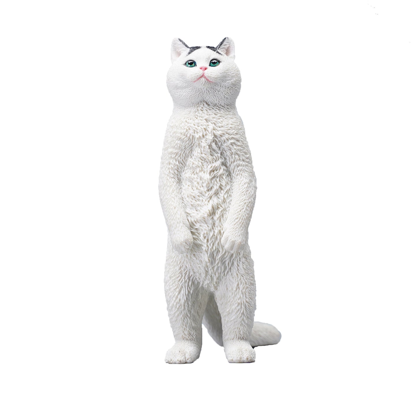 JXK084 Sitzende Katzenfigur, Katzenstatue aus Kunstharz für die Couchtischdekoration, Geschenk für Katzenliebhaber von JXK Studio