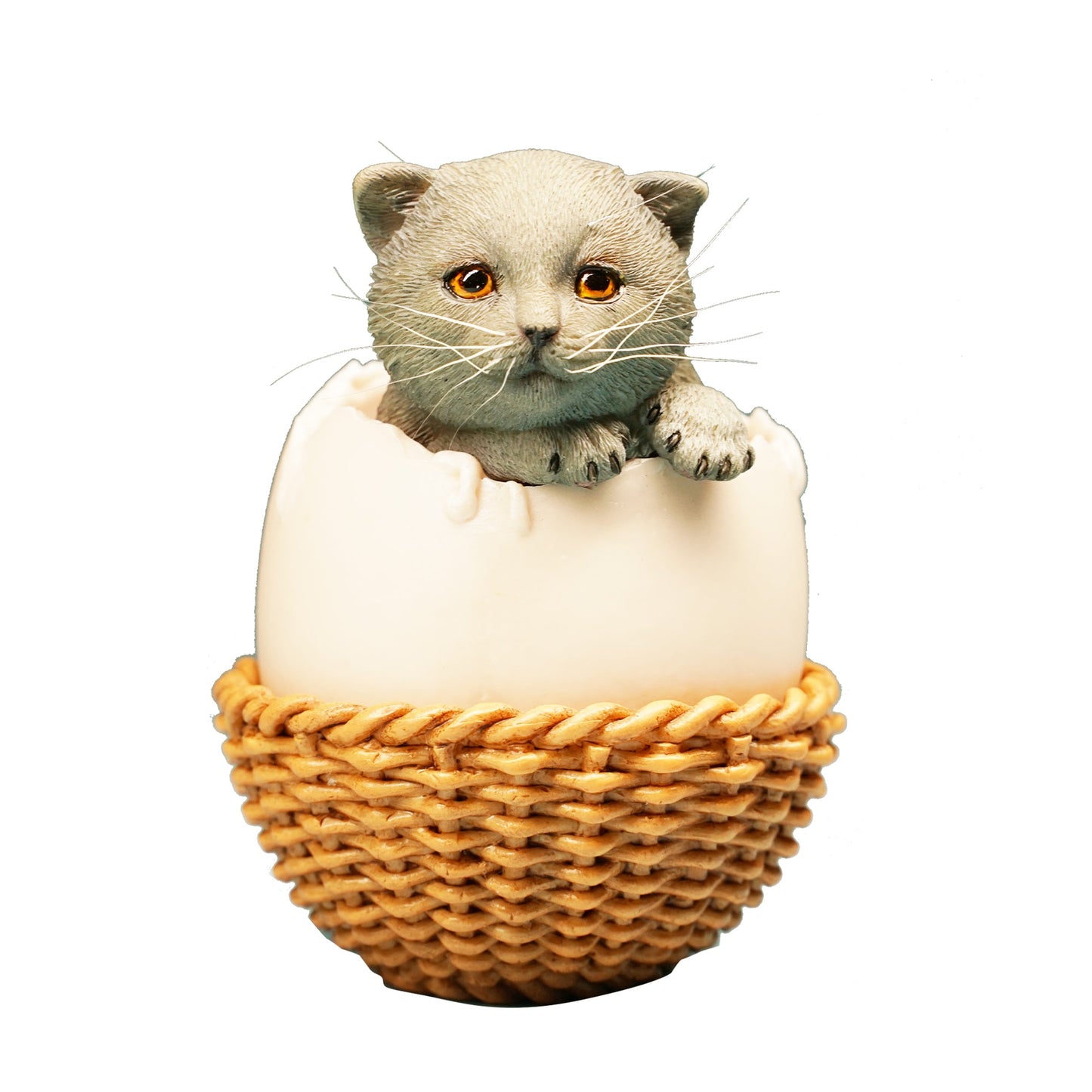 JXK065 newborn cat figurine resin cat statue for coffee table decor gifts for cat lovers from JXK Studio