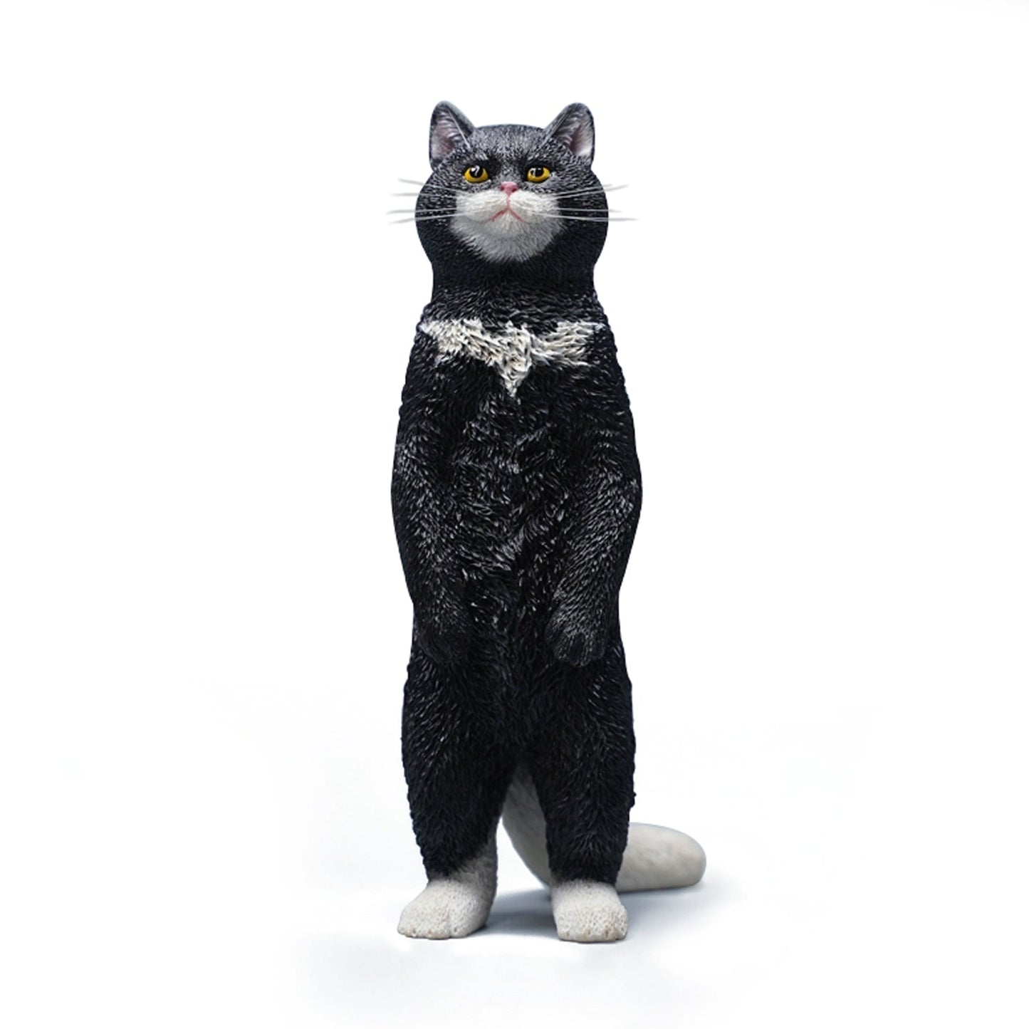 JXK084 Sitzende Katzenfigur, Katzenstatue aus Kunstharz für die Couchtischdekoration, Geschenk für Katzenliebhaber von JXK Studio