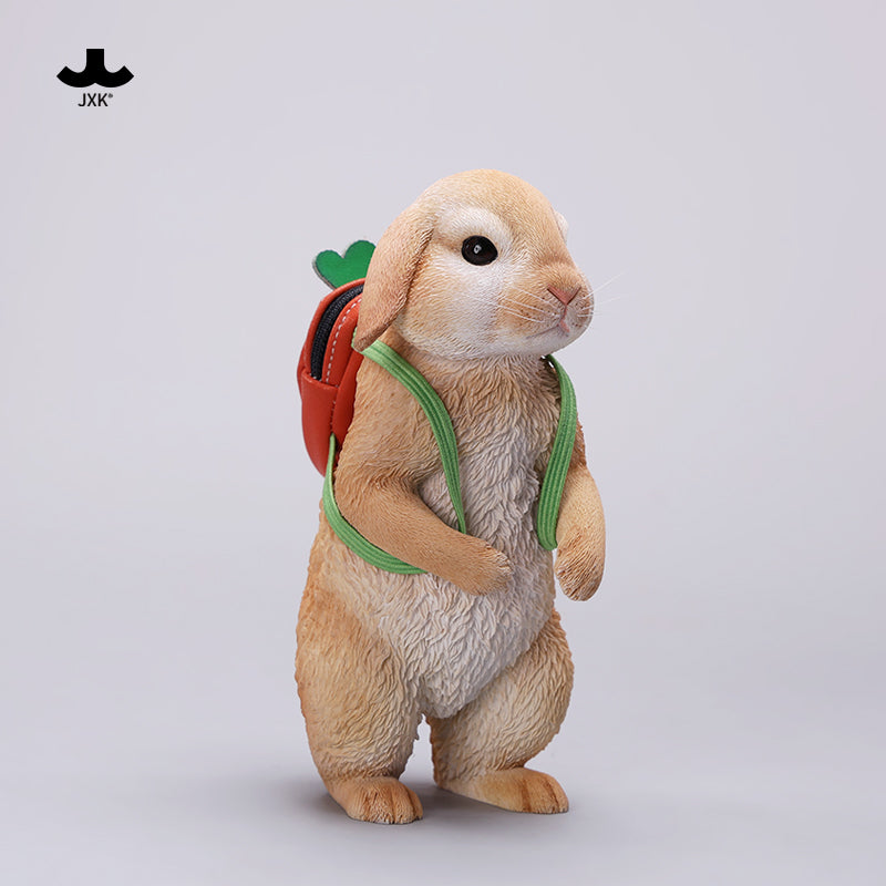 X42402 Resin Scale American Lop Rabbit Figurine from JXK Studio