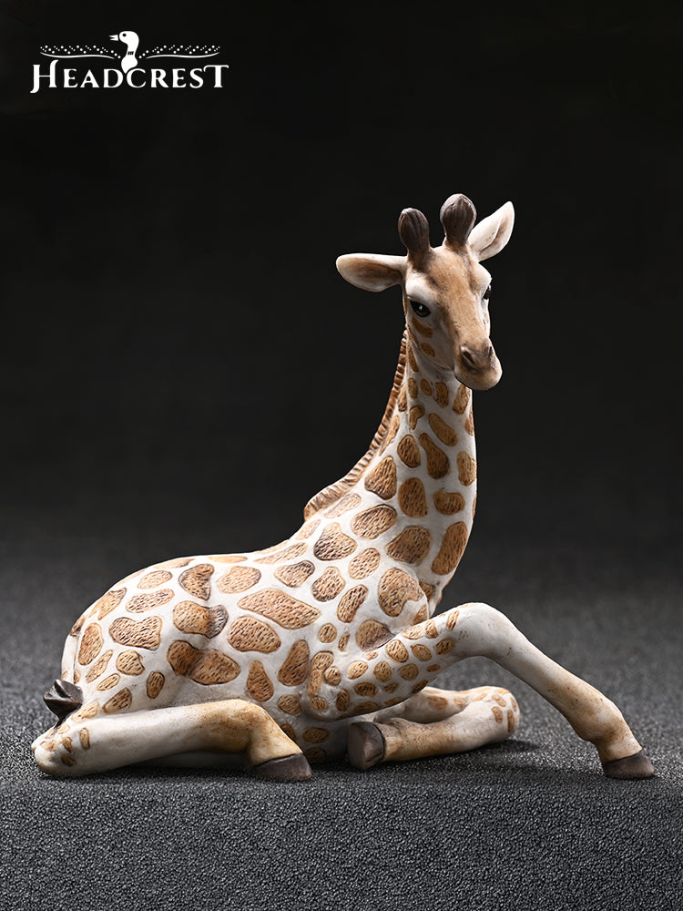 H2301 Resin Giraffes Statue, Animal Figurine Gift for Animal Lovers