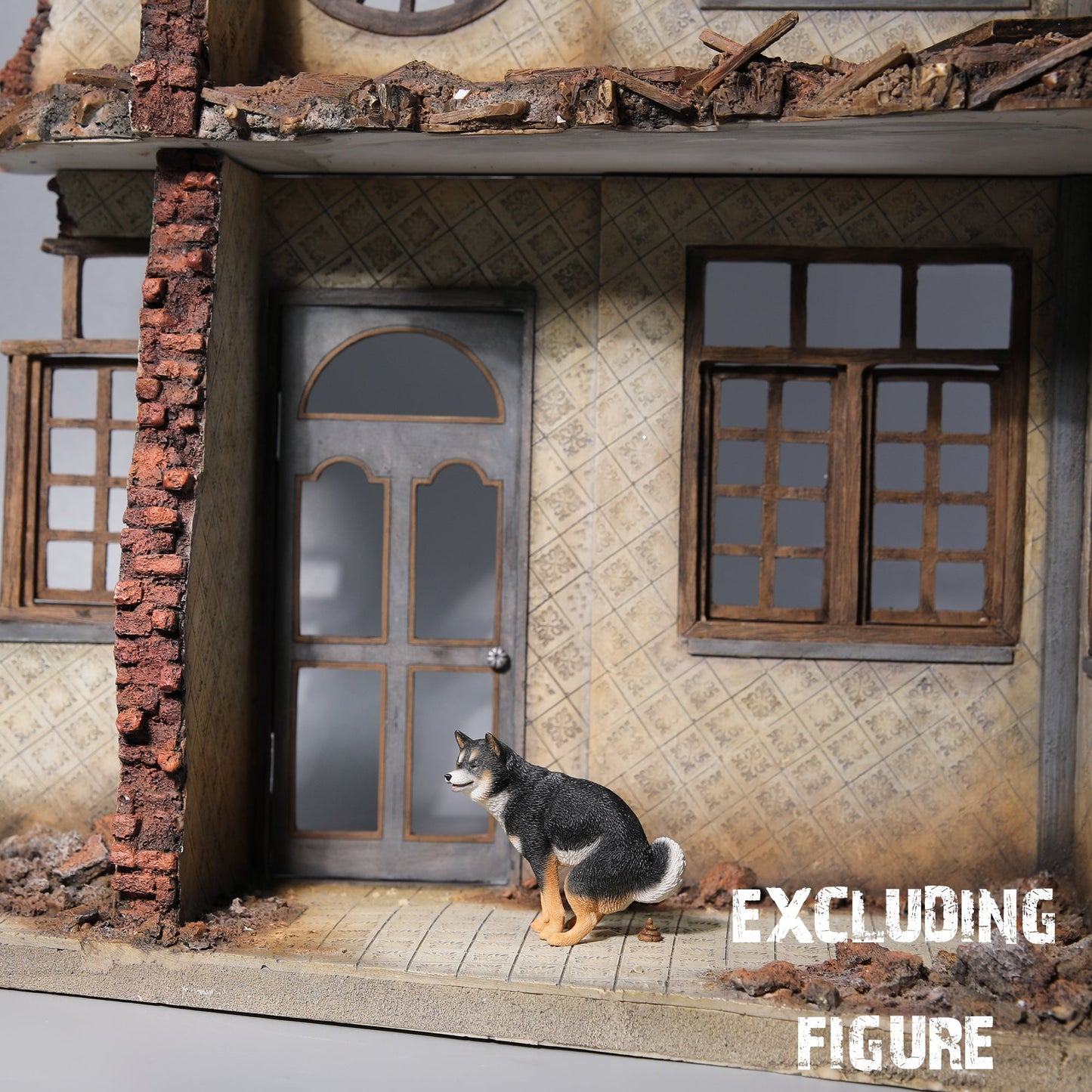 M2218 Post-war scenes of ruined walls for figure from JXK Studio