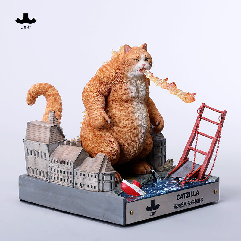 JXK239 Catzilla MeowZilla Godzicat Godzilla-shaped cat figurine V2