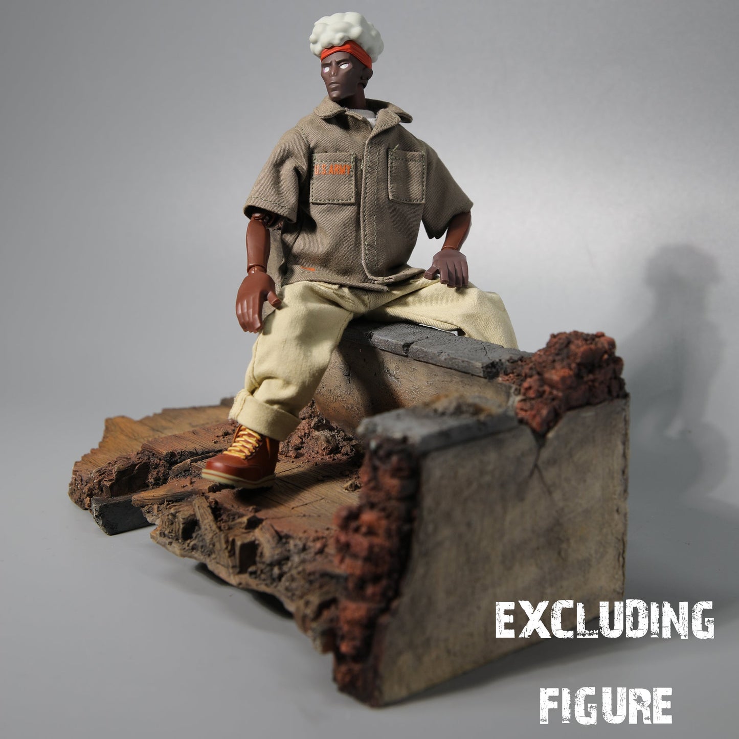 M2218 Post-war scenes of ruined walls for figure from JXK Studio