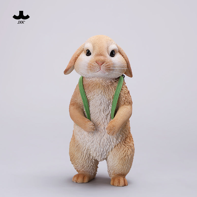 X42402 Resin Scale American Lop Rabbit Figurine from JXK Studio