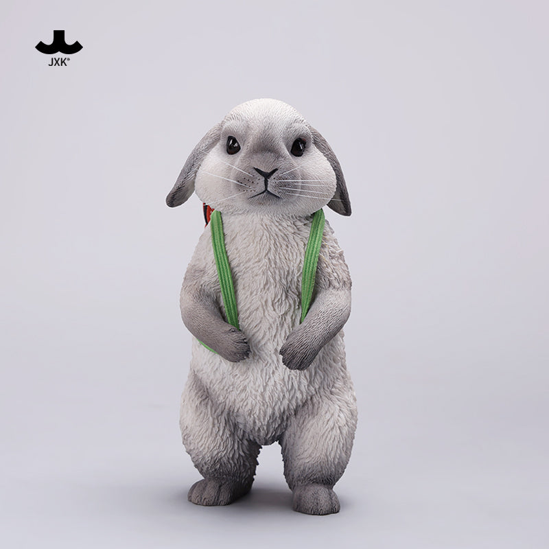 X42402 Resin Scale American Lop Rabbit Figurine from JXK Studio