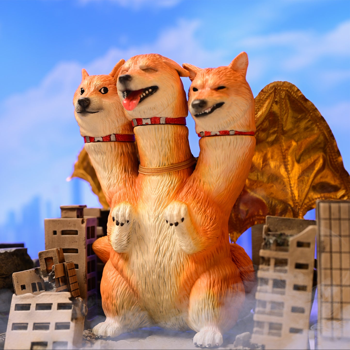 Bid Toys01 Three-Headed Shiba Inu from JXK Studio