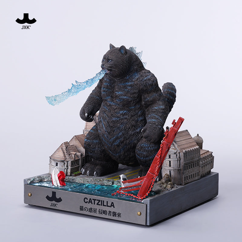 JXK239 Catzilla MeowZilla Godzicat Godzilla-shaped cat figurine V2