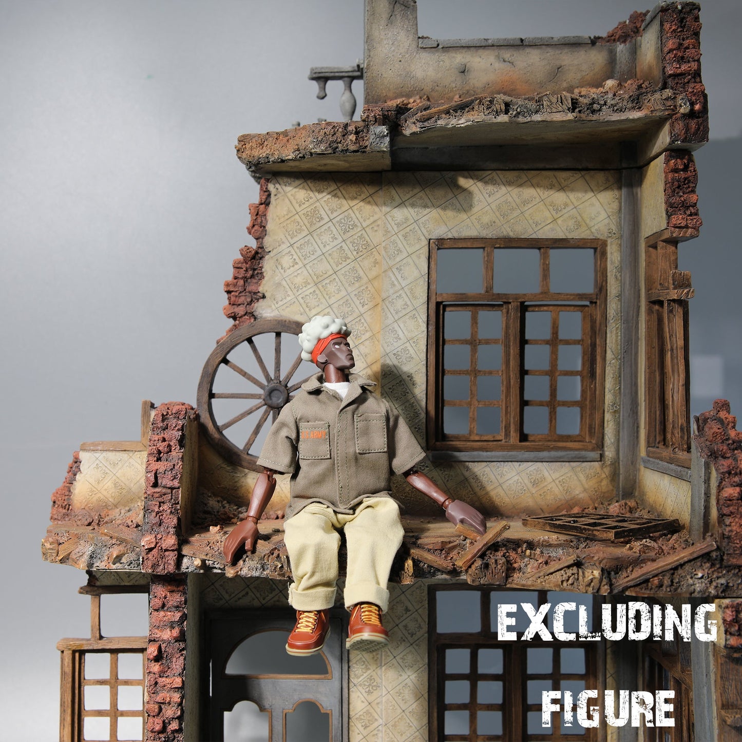 M2218 Post-war scenes of ruined walls for figure from JXK Studio