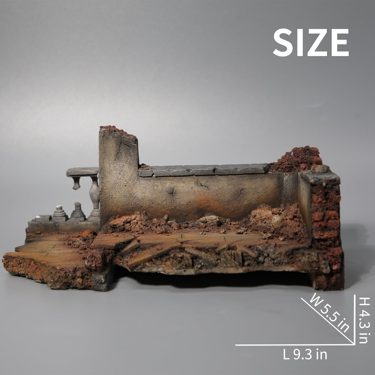 M2218 Post-war scenes of ruined walls for figure from JXK Studio