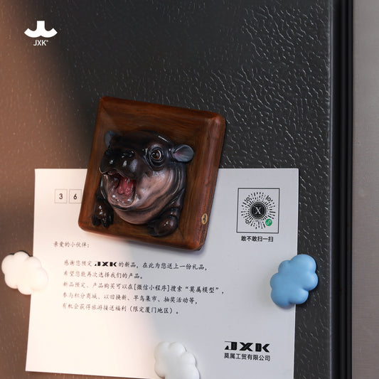 JXK275 Baby Hippo Fridge Magnet：MooDeng from JXK Studio