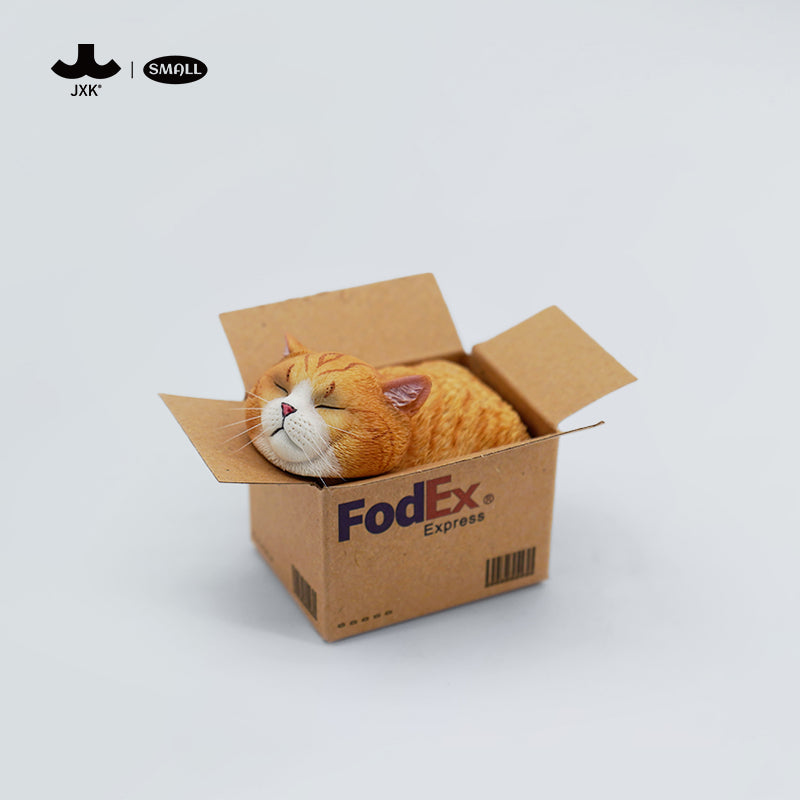 JS2213 Cat Figurine Cat in Box Decor from JXK Studio