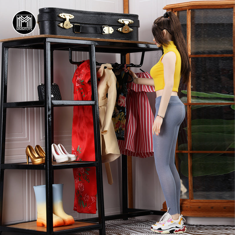 M2420  1/6 Scale American Industrial Style Storage Rack  Produced by JXK Studio