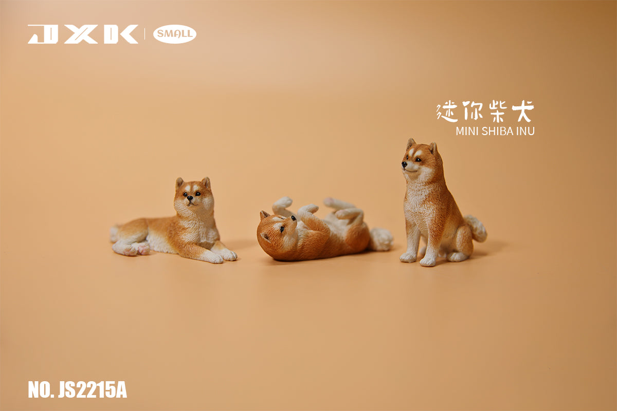 JS2215 Resin Mini Shiba Inu Set Decor from JXK Studio