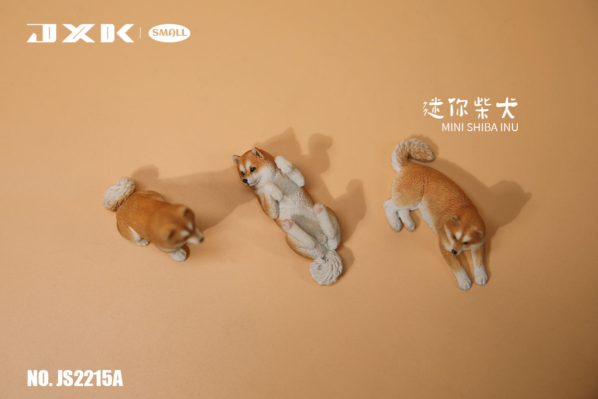 JS2215 Resin Mini Shiba Inu Set Decor from JXK Studio