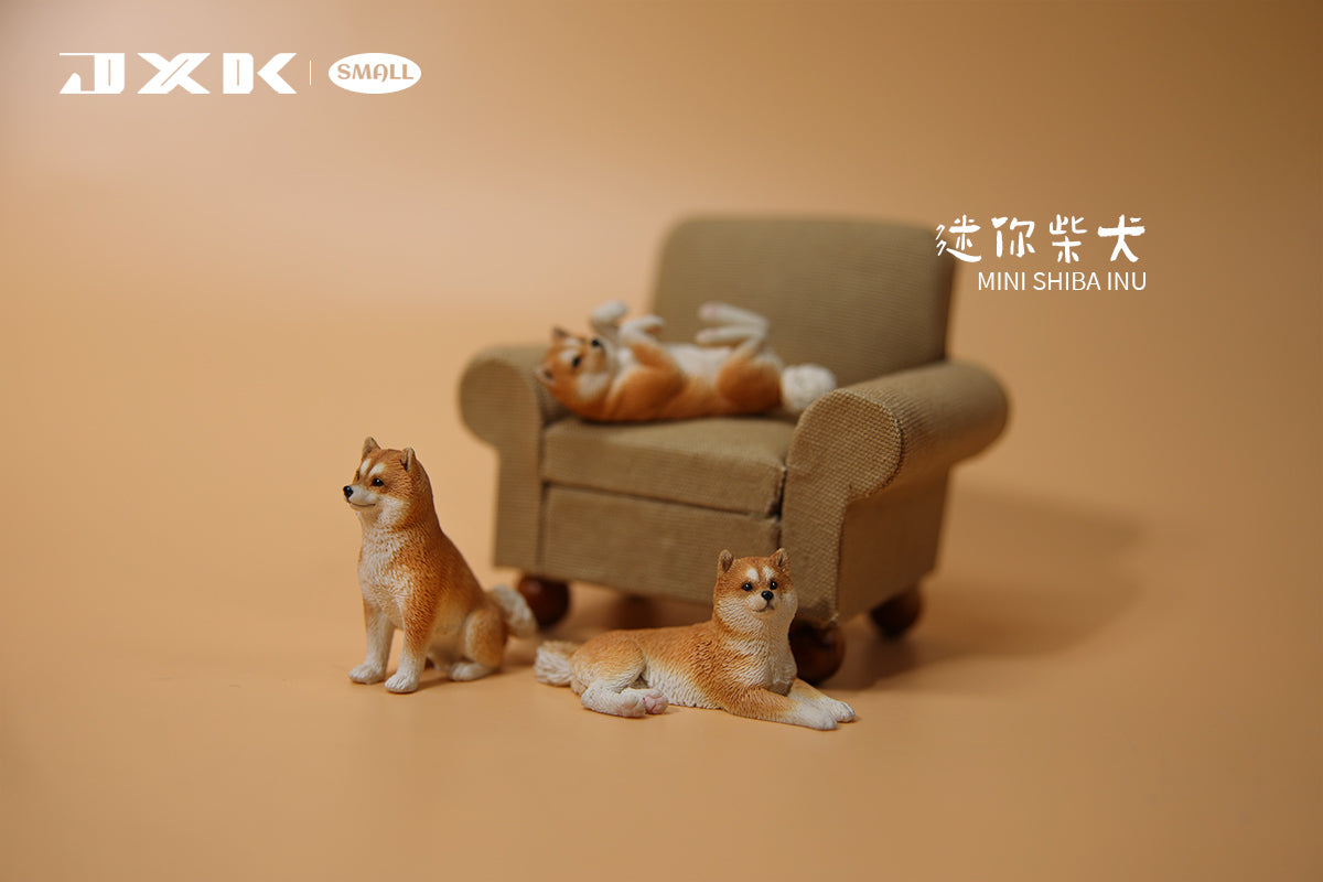 JS2215 Resin Mini Shiba Inu Set Decor from JXK Studio