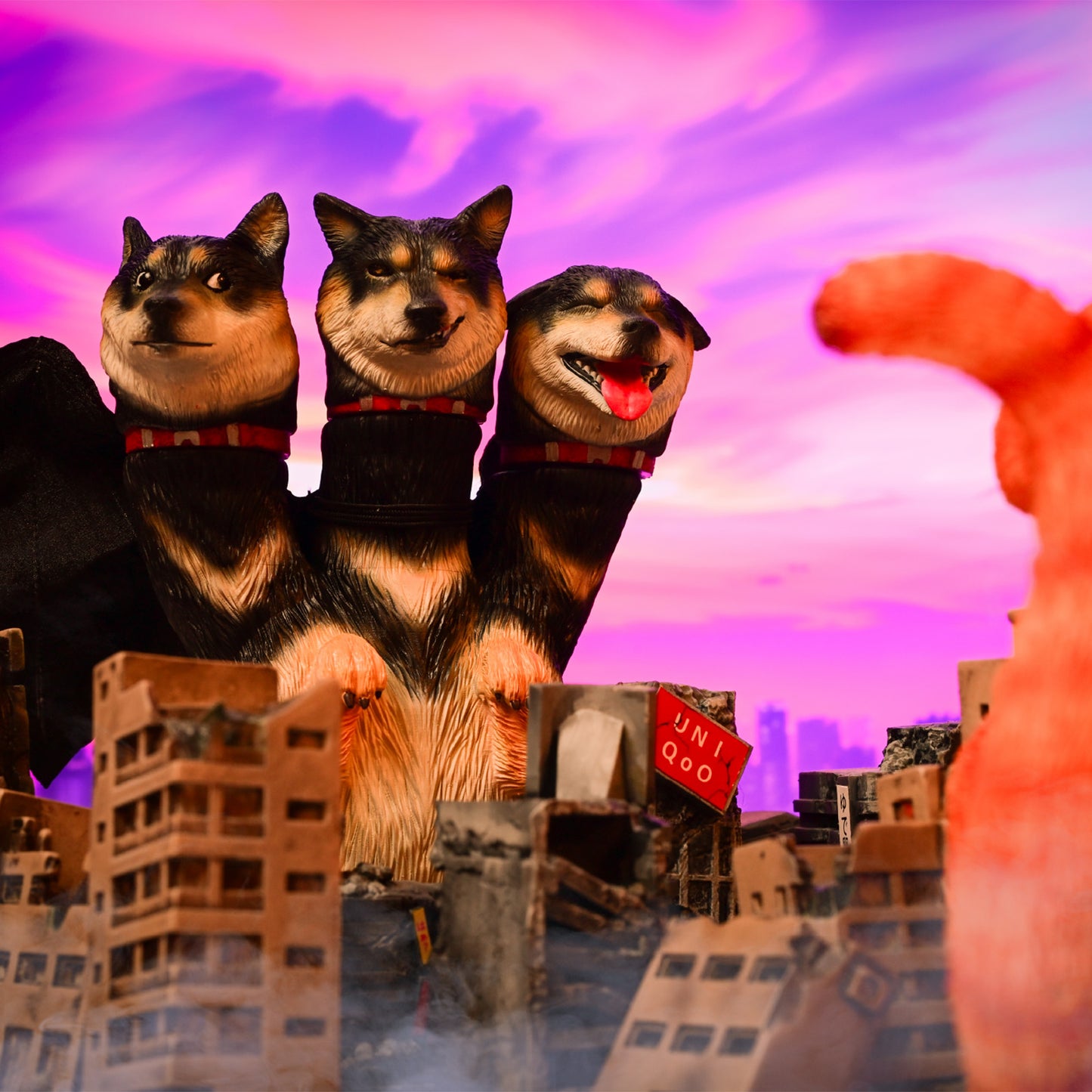 Bid Toys01 Three-Headed Shiba Inu from JXK Studio