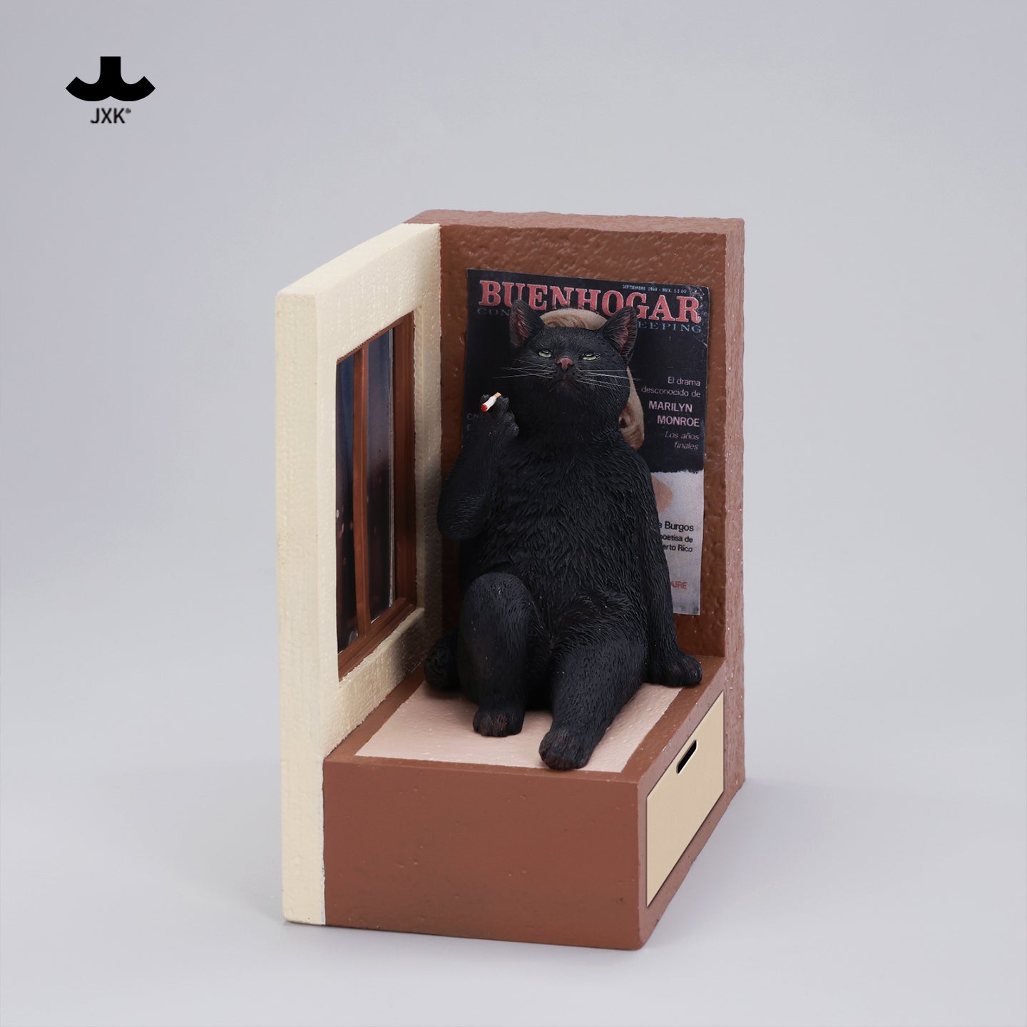 JXK317 Pre-sale Philosopher Cat at the Windowsill from JXK Studio