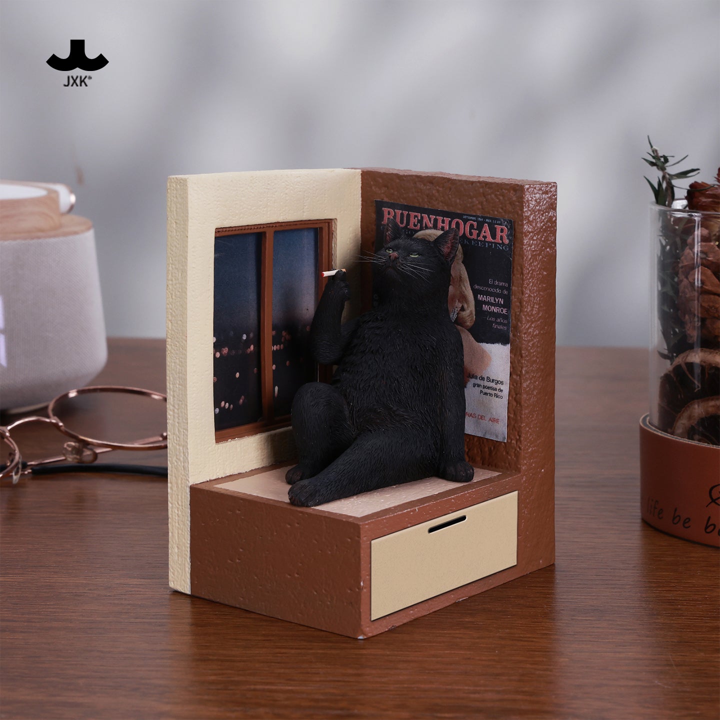 JXK317 Pre-sale Philosopher Cat at the Windowsill from JXK Studio