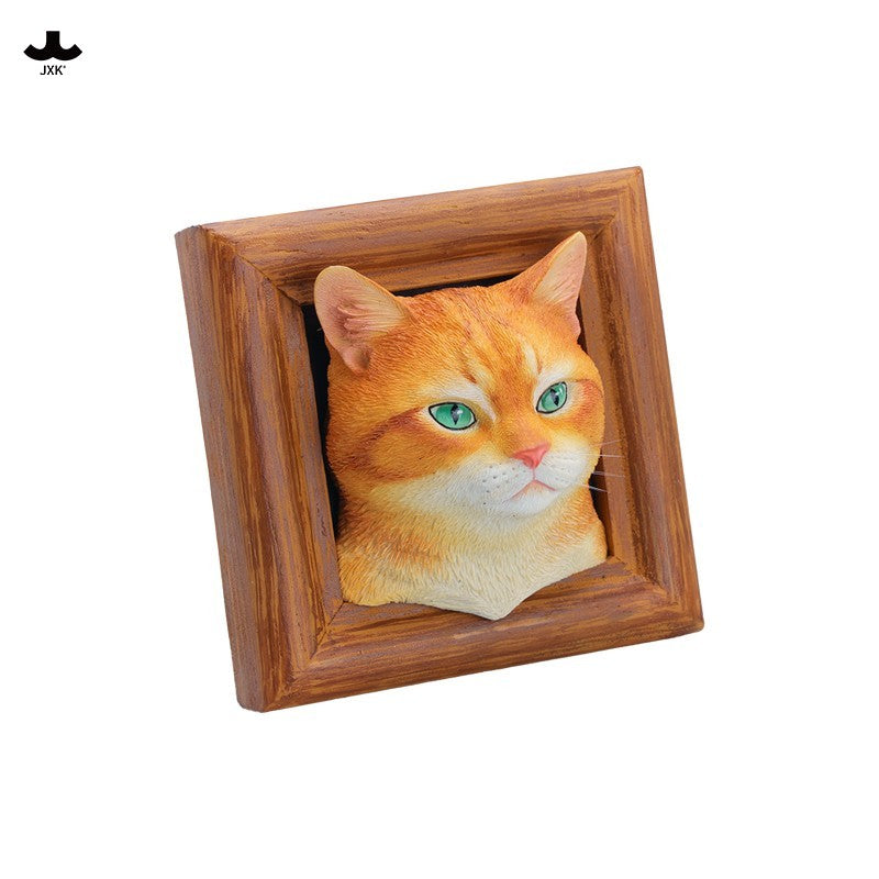 JXK StudioのJS2213猫の置物「箱入り猫」