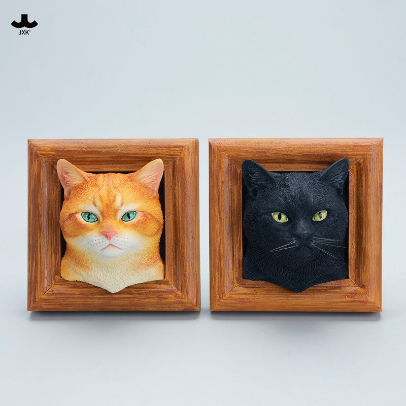 JXK StudioのJS2213猫の置物「箱入り猫」