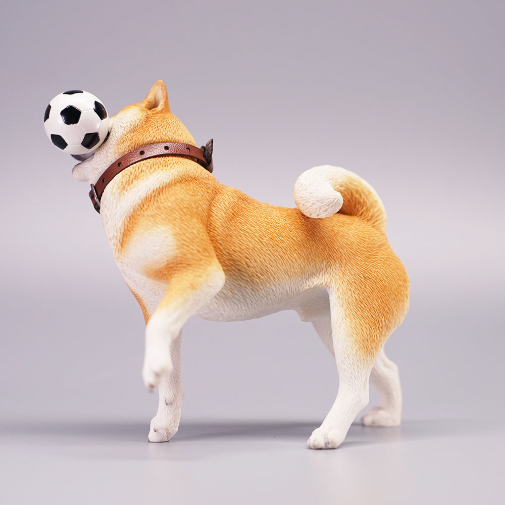 JXK072 柴犬装飾、かわいいサッカー柴犬、柴犬愛好家へのギフト