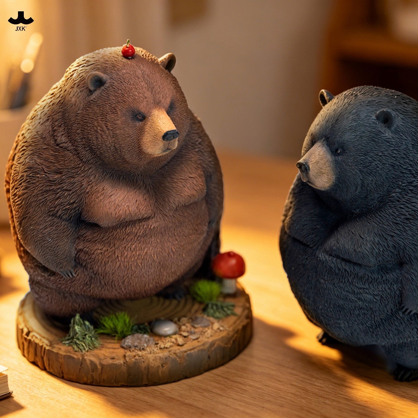 JXK373 Pre-sale Chubby Bear(Solid Brown Bear & Solid Black Bear) from JXK Studio