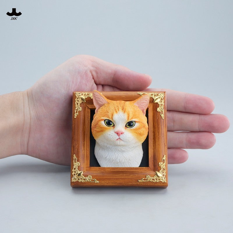 JXK StudioのJS2213猫の置物「箱入り猫」