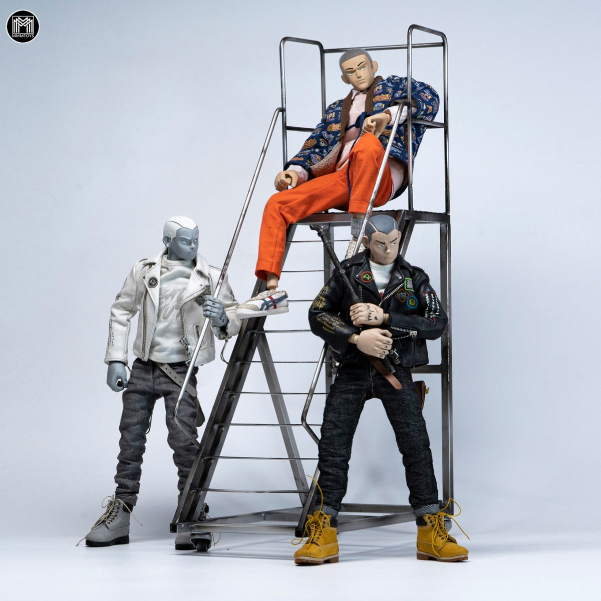 MMMTOYS M2614 1/6 Mobile Work Platform Ladder Diorama Base