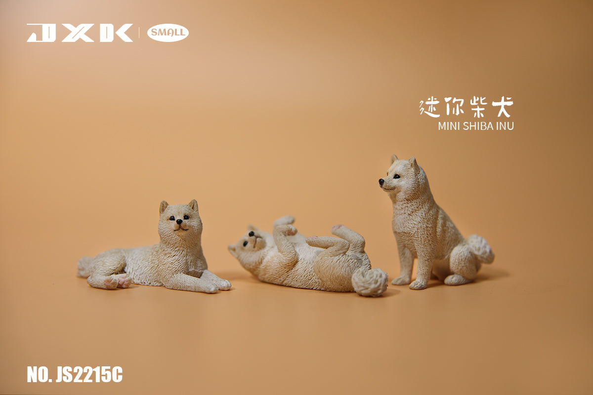 JS2215 Resin Mini Shiba Inu Set Decor from JXK Studio