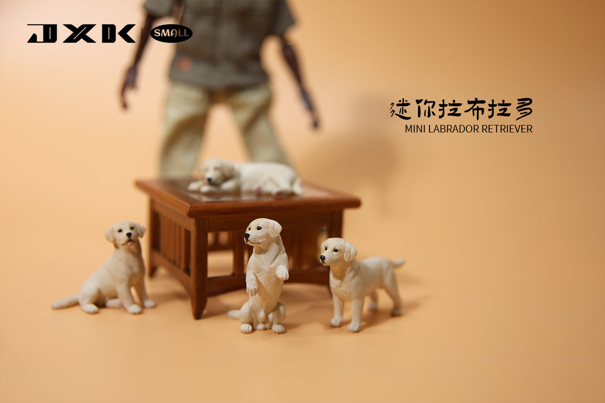 JS2216 Resin Mini Labrador Fetriever Set Decor from JXK Studio