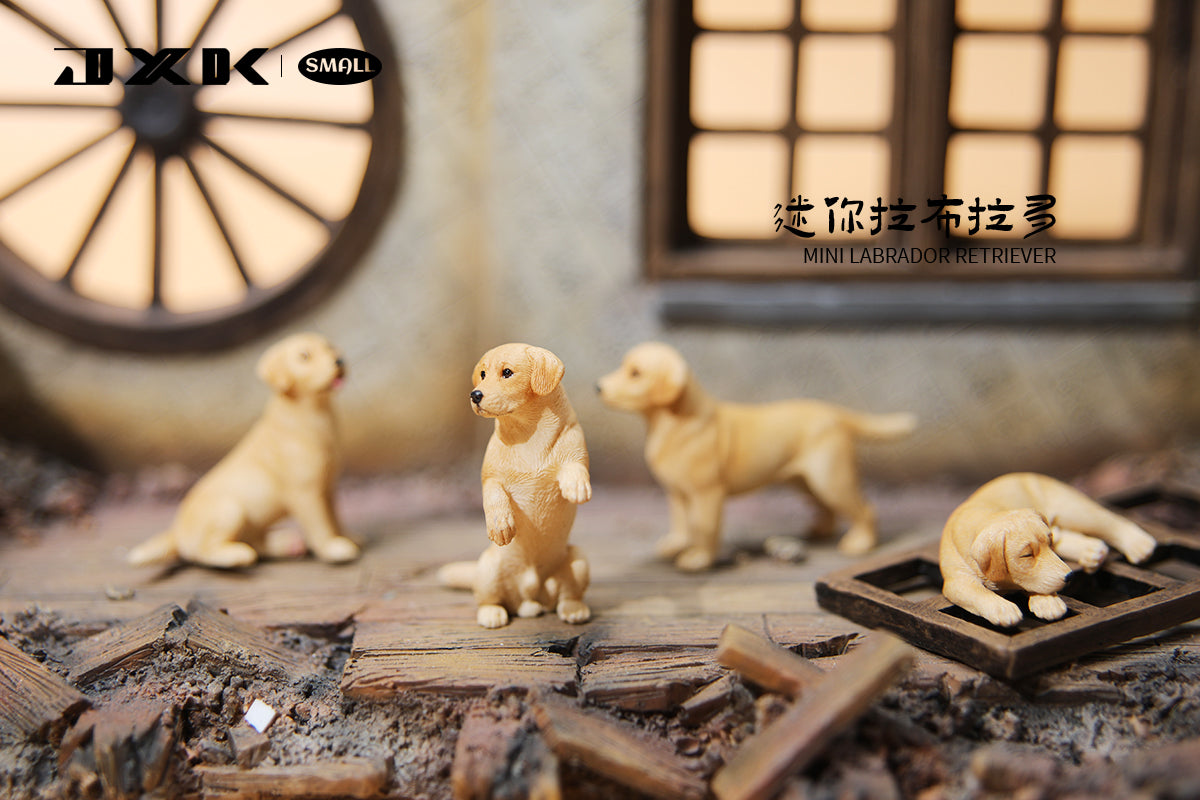 JS2216 Resin Mini Labrador Fetriever Set Decor from JXK Studio