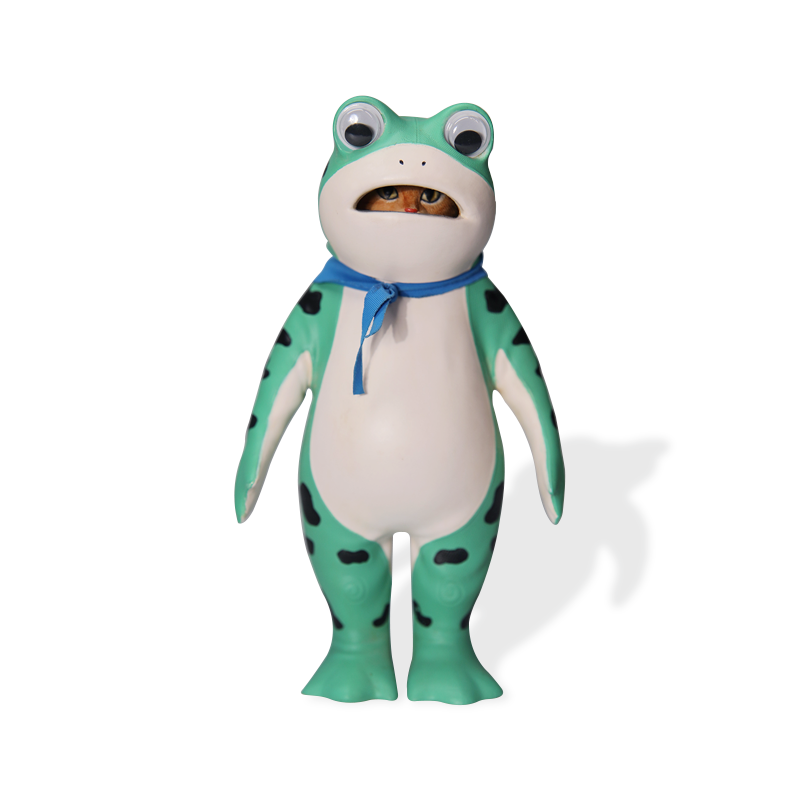 OW01 Doll Frog statue Resin Cat Figurine from JXK Studio