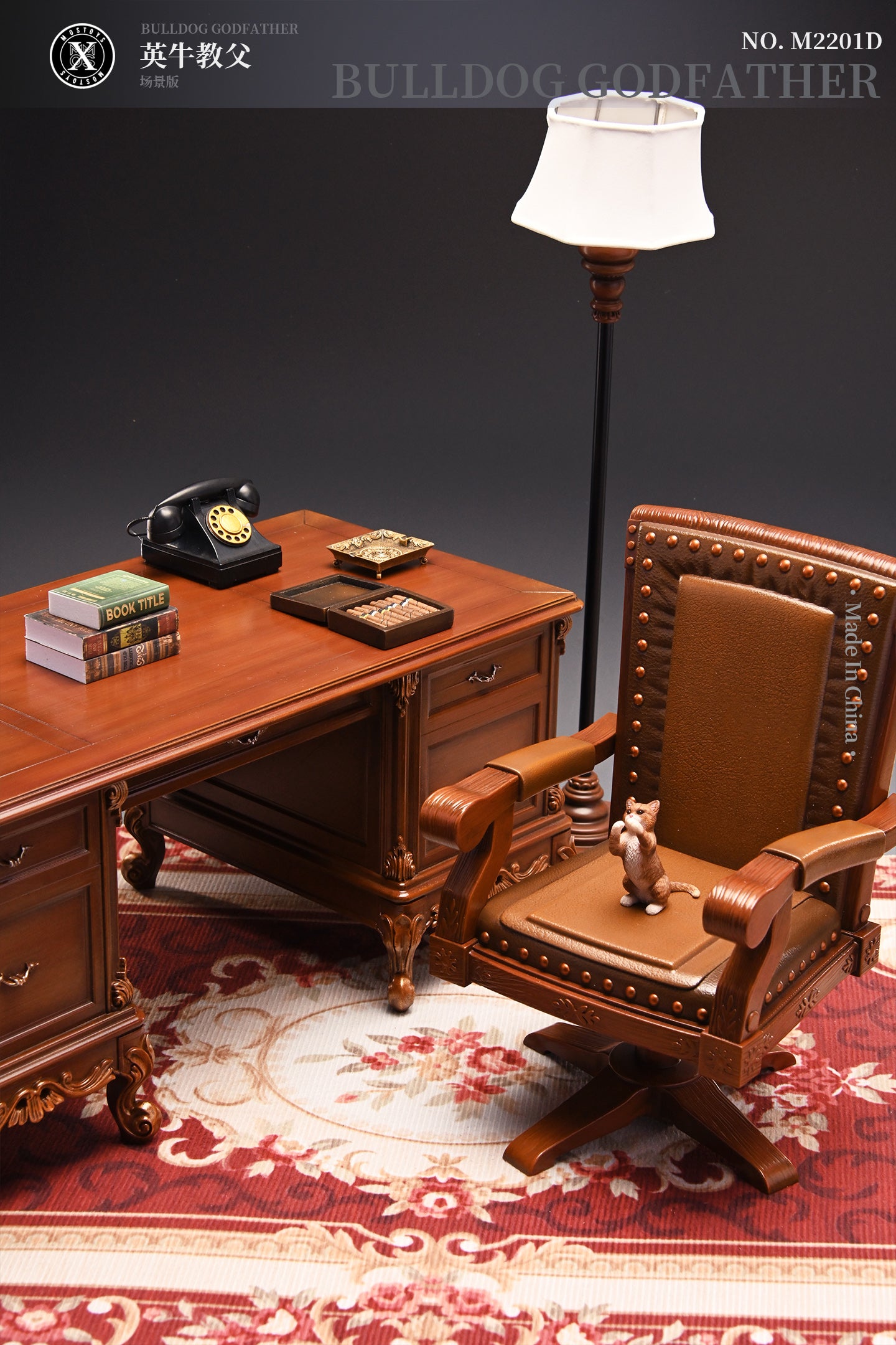 M2201D Scenes from The Godfather's Office Desk Model for Vintage Collection from JXK Studio